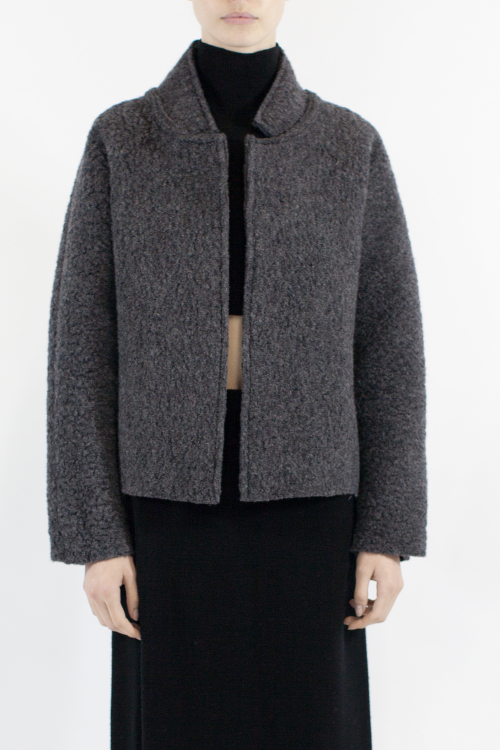 Charlie May Charcoal Alpaca Kimono Coat
