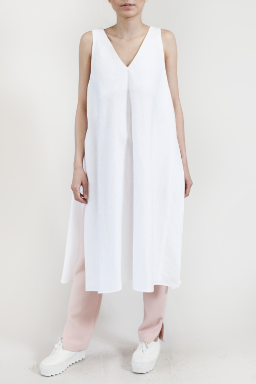 Charlie May White Split Tunic Dress