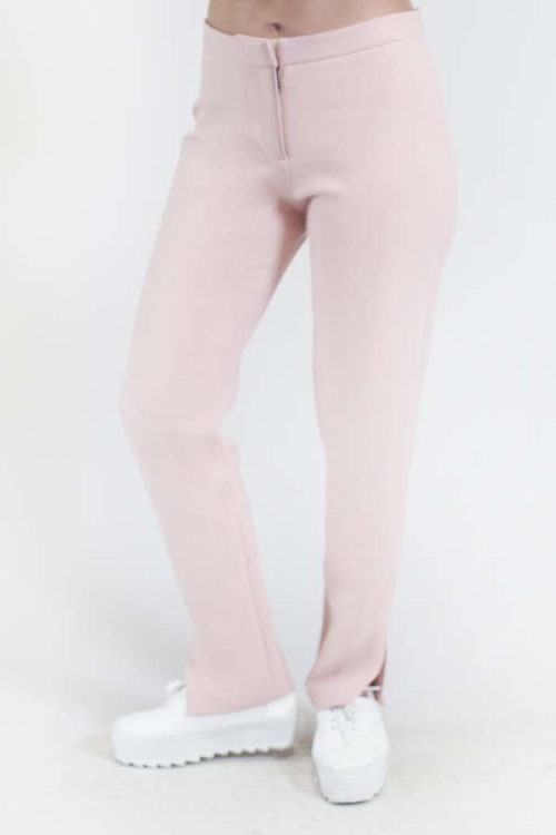 Charlie May Pink Ankle Split Trousers