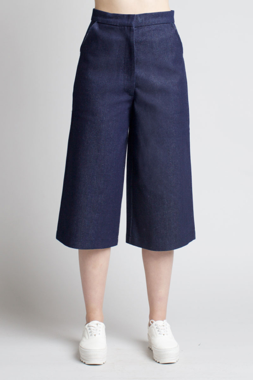 Charlie May Indigo Denim Culottes